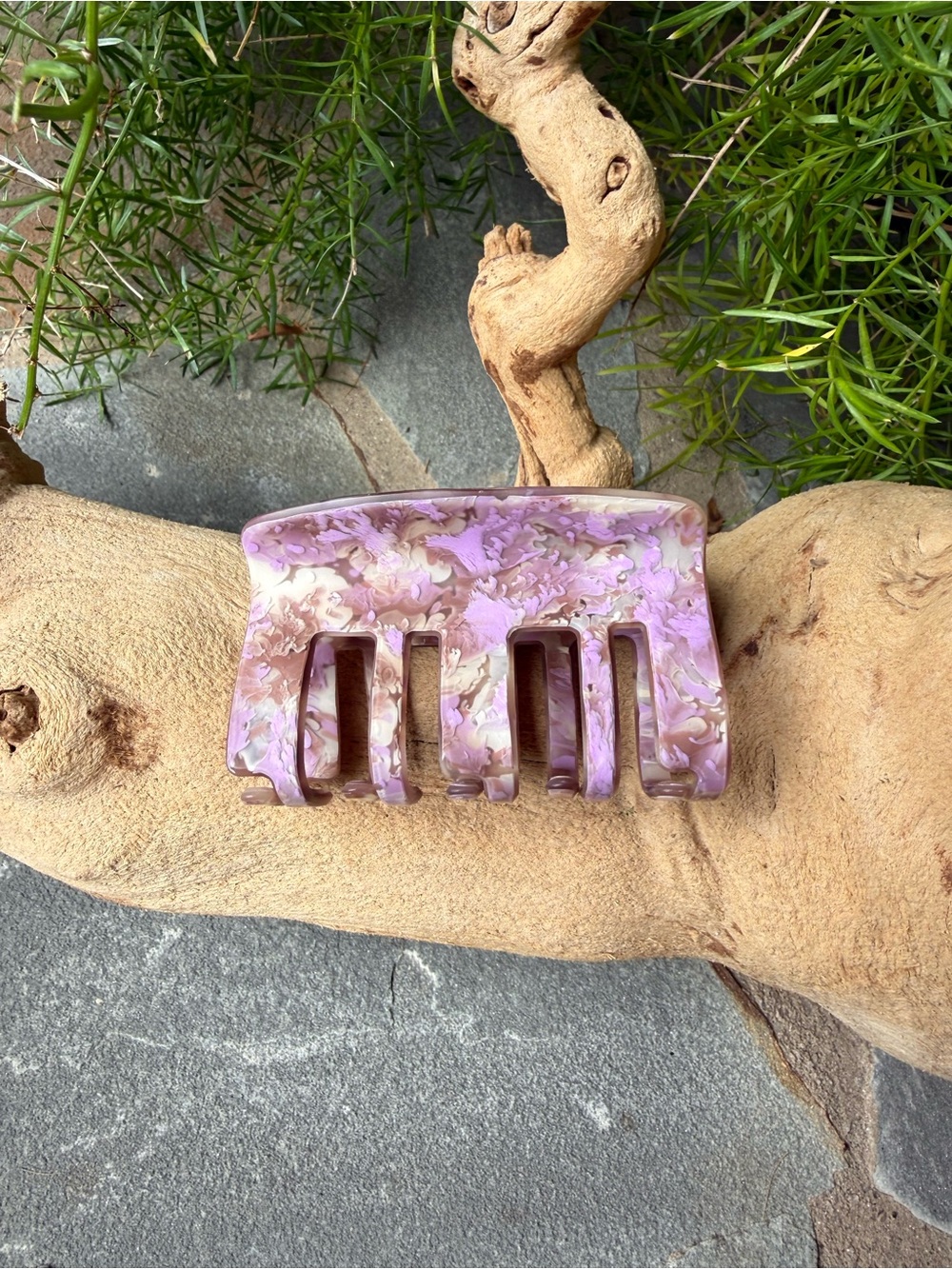 New🌟Anthropologie-Purple Marble Hair Claw Clip